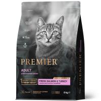 Premier Cat Salmon&Turkey ADULT (Лосось с индейкой для кошек) 8 кг