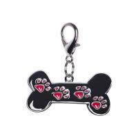 Адресник HELLO PET кость с лапками 38*20мм,с местом для гравировки 19038