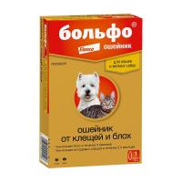 БОЛЬФО Ошейник п/б д/кошек и мелких собак 38 см