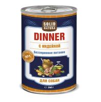 Solid Natura Dinner консервы д/собак Индейка 0,34кг