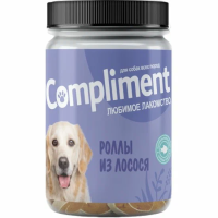 COMPLIMENT лак-во (из тубы) Роллы из лосося д/собак всех пород-1 шт
