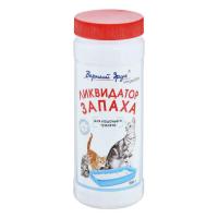 ВЕРНЫЙ ДРУГ Ликвидатор запаха д/кош. туалетов порошок 500г