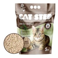Наполнитель комкующийся растительный CAT STEP Wood Original, 5 л