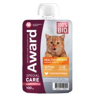 Влажный дополнительный корм AWARD SPECIAL CARE Healthy growth "пюре" для котят от 1 месяца 100г
