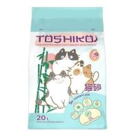 TOSHIKO натуральный комкующийся наполнитель древесный сакура 7,6кг/20л