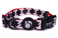 Ошейник для собак LionPets с рисунком из полиэстера LPO-00500-11 (S-Обхват 25-40 см, ширина 2,0 см)