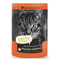 Tasty д/кошек пауч Индейка в желе 85г