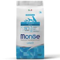 Cухой корм Monge Dog Speciality Line Light корм д/собак всех пород низкокалорийный лосось/рис 2,5кг