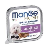 Влажный корм Monge Dog Fresh для собак, с ягненком, консервы 100 г
