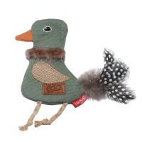 GiGwi 85018 CATCH & FETCH ECO Игрушка для кошек Птичка с кошачьей мятой 14 см