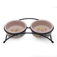 Миска керамическая на подставке "Лакомка", 2*0,25л, Triol