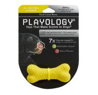 Playology двухслойная жевательная косточка DUAL LAYER BONE д/собак мел.пор. с ароматом курицы,желтый