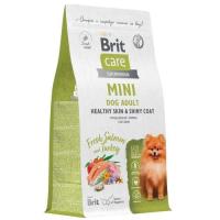 BRIT CARE Mini, Сухой корм с лос и инд д/вз.cоб.мин.п,"Adult.Healthy Skin&Shiny Coat",1.5 кг,6010773