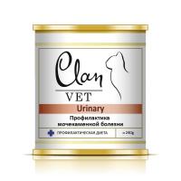 CLAN VET URINARY диетические консервы д/кошек Профилактика МКБ 240г
