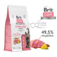 Брит CARE Сухой корм с индейкой для стерил кошек Cat Sterilised Metabolic 0,4 кг 1067023