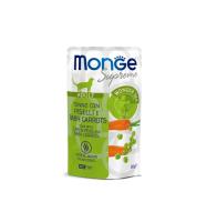 Влажный корм Monge Supreme д/ взрослых кошек с зелёным горошком и мини-морковью, паучи 80 г