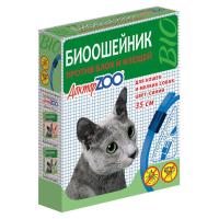 ДОКТОР ЗОО Ошейник п/б БИО синий д/кошек и мелких собак