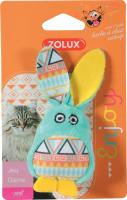 ZOLUX, Игрушка для кошек с кошачьей мятой "Кролик из капусты", серый, 580730GRI