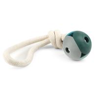 Игрушка для собак из резины "Мяч с веревкой", d75/350мм, Triol