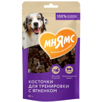 МНЯМС Тренировочные лакомства для собак "Косточки" с ягненком 90г