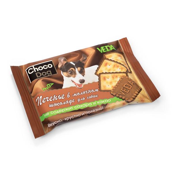 Печенье в молочном шоколаде 30г Choco Dog (1*14)