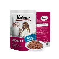 Karmy д/взрослых кошек Эдалт Лосось в соусе 80г