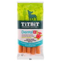 Профилактическое л-во DENT+ Трубочка с мясом индейки для собак мини-пород 1шт (1*20) 013991 ТИТБИТ