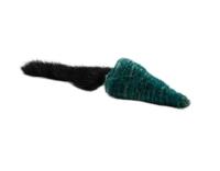 sh-07874 GoSi ЭКО-Игрушка для кошек "Звенящая джутовая Мышка зеленая" Европодвес