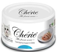 Pettric консервы Cherie Hairball control Тунец с морским лещем 80г