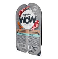 AlphaPet WOW влажный корм д/собак с чувств.пищ.нежные ломтики ягненка и тушеная морковь в соусе 100г
