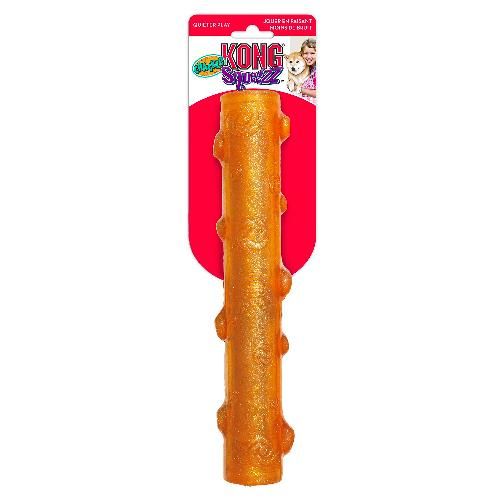 Игрушка KONG Squeezz для собак Crackle хрустящая палочка, размер L, 27 см, цвета в ассортименте