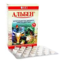 АЛЬБЕН таблетки д/крс 100т
