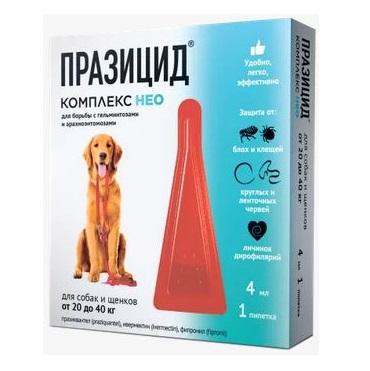 Празицид-комплекс НЕО (для собак и щенков от 20 до 40 кг), 1*4 мл Apicenna