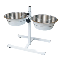 Штатив Double Diner 2,8л белые миски 3100 (D)