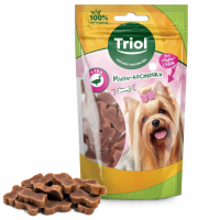 Лакомство для мини-собак «Мини-косточки из утки», 50г, Triol
