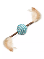 Игрушка для кошек из мататаби "Шарик полосатый", d40/220мм, серия NATURAL, Triol