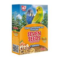 SEVEN SEEDS корм д/волнистых попугаев с орехом 500г (1*12) S102