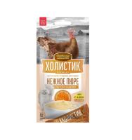 Холистик Премьер,д/кош.«Нежное пюре со вкус.индейки с икрой летуч.рыбы",4х10г ДЕРЕВЕНСКИЕ ЛАКОМСТВА