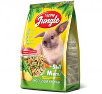 HAPPY JUNGLE корм д/молодых кроликов 400гр