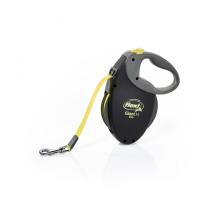Flexi рулетка Giant Neon M (до 25 кг) лента 8 м, светоотражающая, желтый неон