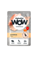 AlphaPet WOW 0,085кг пауч цыпленок паштет для беременных, кормящих собак и щенков
