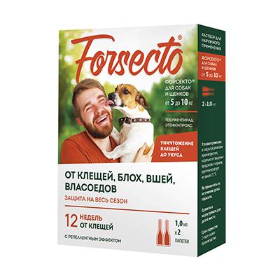 Forsecto® капли для собак и щенков от 5 до 10 кг 1,0 мл №2