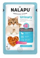 NALAPU Urinary д/кошек, стерилизованных, пожилых сочные кусочки с мясом индейки в желе,77 г