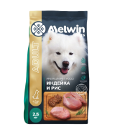 Melwin для собак с индейкой и рисом 2,5кг