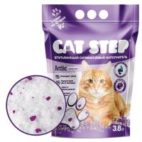 Наполнитель впитывающий силикагелевый CAT STEP Arctic Lavender, 3,8 л /1*8/