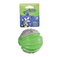 PET STAR игр.д/собак 9см МЯЧ зеленый термопласт.резина