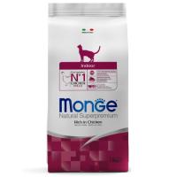 Сухой корм Monge Cat Daily Line Indoor для домашних кошек, из курицы 1,5 кг