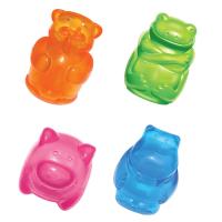 Игрушка KONG Squeezz Jels для собак, 10 см, в ассортименте (бобер, бегемот, свинка, лягушка)