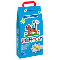 PRETTY CAT наполнитель впитывающий для кошачьих туалетов Naturel с лавандой 8л/4кг