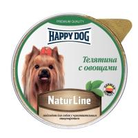 Happy Dog Natur Line Телятина с овощами паштет (НФКЗ) - 0,125 кг
